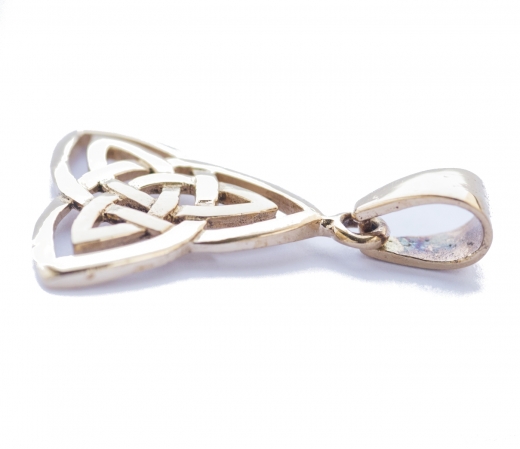 Trinity - keltischer Knoten (Kettenanhänger in Bronze)