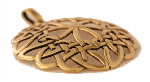 Großer keltischer Knoten Syanna (Kettenanhänger in Bronze)