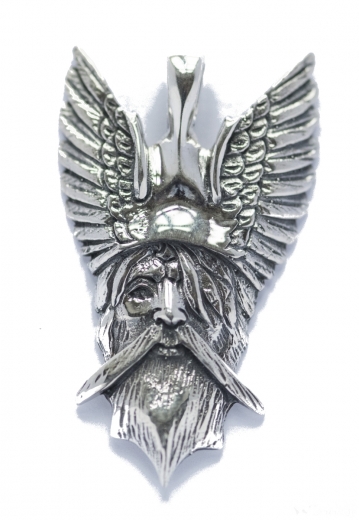 Odin - Wikingeranhänger (Kettenanhänger in Silber)