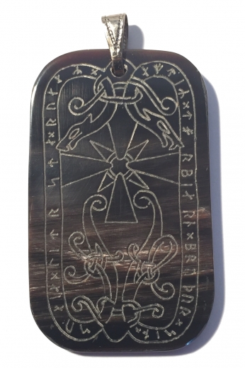 Runenstein von Skylstad (Kettenanhänger aus Horn)