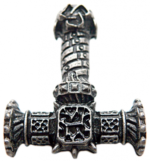 Vindir Hammer (Pendant in antiqued silver)
