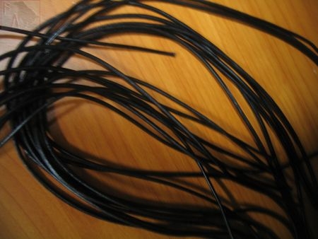 Lederband rund (schwarz)