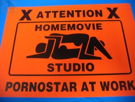 Pornostar at Work /Türschild)
