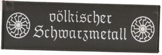 völkischer Schwarzmetall groß (Aufnäher)