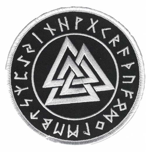 Valknut im Runenkreis (Aufnäher)