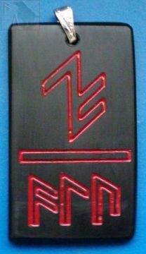 Schutzamulett ALU (Kettenanhänger - Horn)