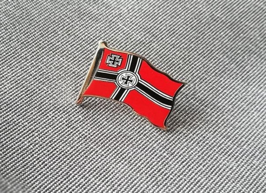 German Reichkriegsflagge with Iron Cross Pin