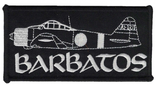 Barbatos - Logo weiß (Aufnäher)