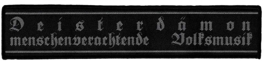 Deisterdämon - menschenverachtende Volksmusik (Aufnäher)