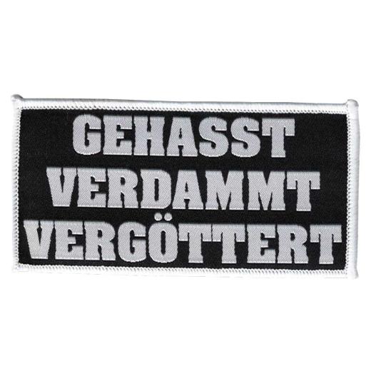 Gehasst, Verdammt, Vergöttert Aufnäher