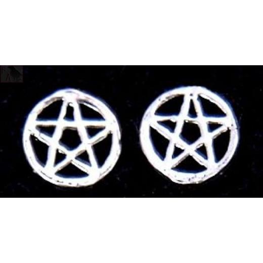 Ohrstecker Pentagramm im Kreis