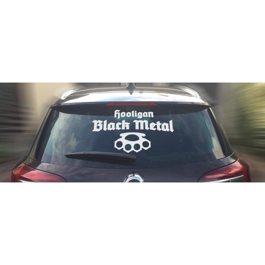 Hooligan Black Metal Heckscheibenaufkleber