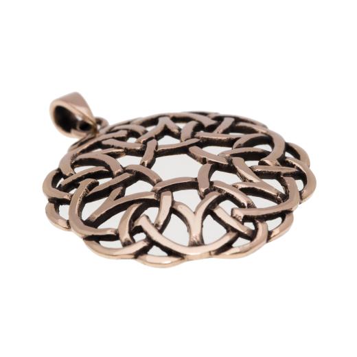 Amena - Celtic Hearts (Pendant in Bronze)