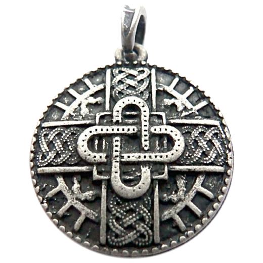 Merowinger Amulett (Kettenanhänger in Altsilber)