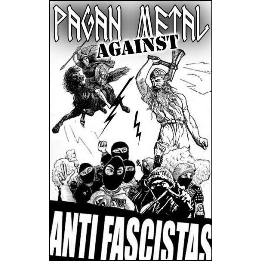 Pagan Metal against Antifascistas (50x Propaganda Sticker)