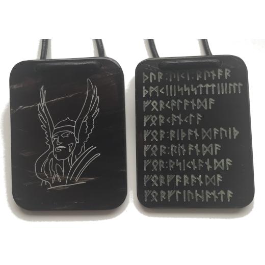 Magic spell of Högstena - 2-sided (Pendant from horn)