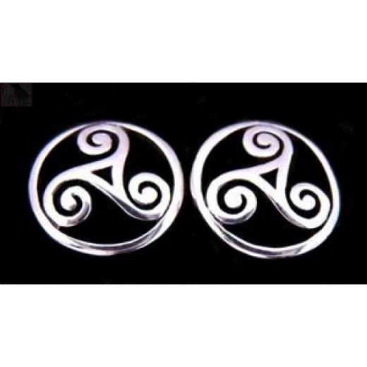 Alija - Celtic triskele (earrings in silver)