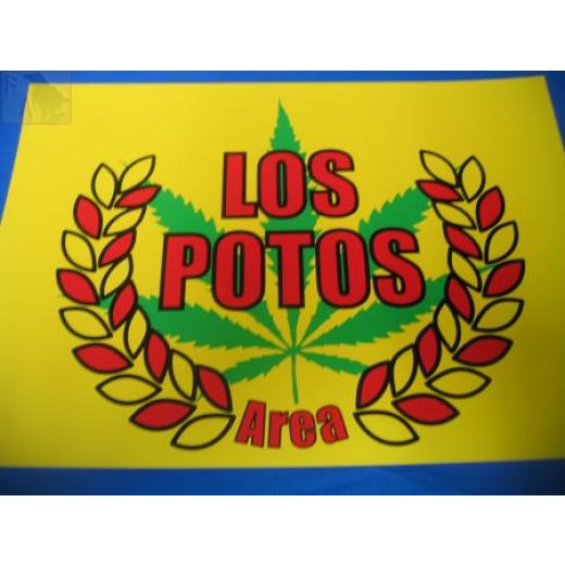 Los Potos Area (Türschild)