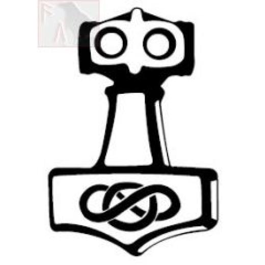 Thors Hammer / Mjöllnir (Autoaufkleber)