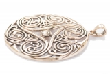 Großes Triskele Amulett Danu (Kettenanhänger in Bronze)