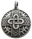 Merovingian amulet (Pendant in antiqued silver)