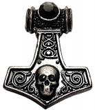 Skull Hammer (Pendant in antiqued silver)