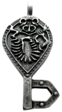 Troll Schlüssel (Kettenanhänger in Altsilber)