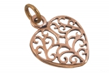 Mirja – keltisches Herz (Kettenanhänger in Bronze)
