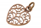 Mirja – keltisches Herz (Kettenanhänger in Bronze)