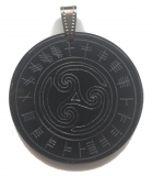 Triskele Ogham (Kettenanhänger aus Horn)
