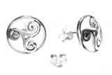 Alija - Celtic triskele (earrings in silver)