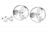Alija - Celtic triskele (earrings in silver)