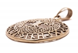 keltischer Lebensbaum - Baruna (Kettenanhänger in Bronze)