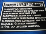 Warum es besser ist, ein Mann zu sein (Türschild)