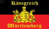 LÄNDERFAHNE / KÖNIGREICH WÜRTTEMBERG