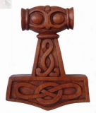 Mjöllnir (Holz, Handgeschnitzt)