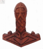 Thors Hammer Viking (Holz, Handgeschnitzt)