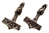 Wolfshammer - Kleiner Thorhammer (Kettenanhänger in Bronze)