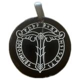 Irminsul im Runenkreis (Kettenanhänger aus Horn)