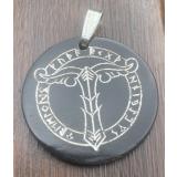 Irminsul in rune-circle (Pendant of horn)