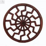 Schwarze Sonne klein (Holz Wandschmuck)