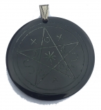 Schattenpentagramm (Kettenanhänger aus Horn)