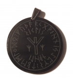 Schutzsiegel Algiz (Kettenanhänger aus Horn)