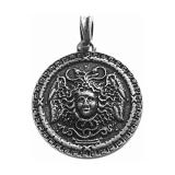 Medusa (Pendant in antiqued silver)