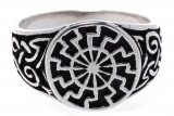 Schwarze Sonne - Siegelring (Ring in Silber)