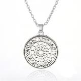 Black Sun in the Rune Circle (Pendant in Silver)