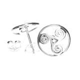 Alija - Celtic triskele (earrings in silver)