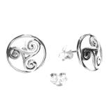 Alija - Celtic triskele (earrings in silver)