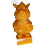 Wikinger Kerze aus Bienenwachs