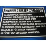 Warum es besser ist, ein Mann zu sein (Türschild)